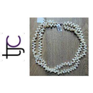 NIB 18" 5-6mmFreshwater Pearl and Sterling Silver Necklace